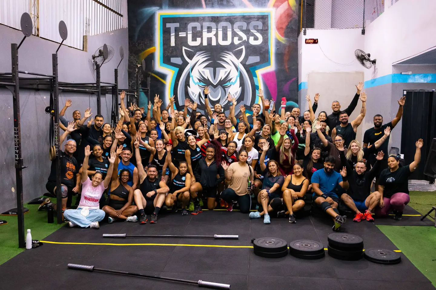 Comunidade T-Cross treinando junta